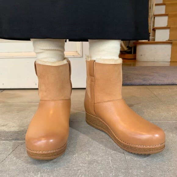 NEW Dansko McKenzie Shearling-Lined Boots - Leather For Women in tan 1025 8s4 - Picture 2 of 9